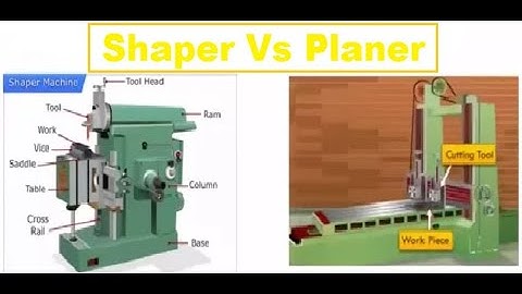 Difference between shaper and planer Machine |  Shaper Machine Vs Planer Machine