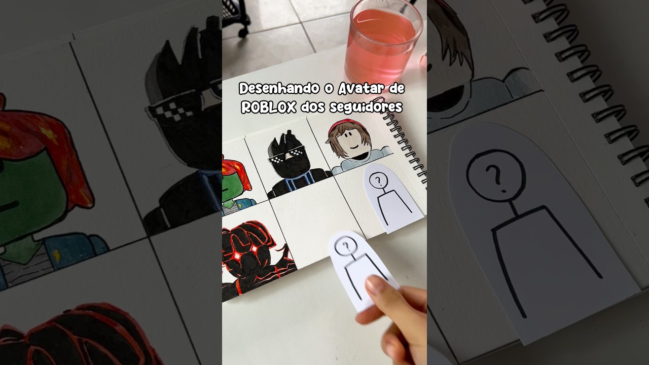 DESENHEI O AVATAR DE ROBLOX DO MEU SEGUIDOR #drawing #roblox