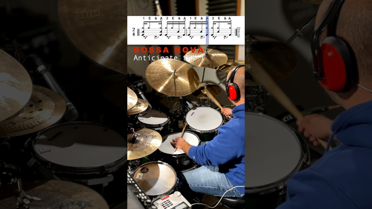 How to Play Bossa Nova (syncopated) on drums in 30 Seconds! YouTube