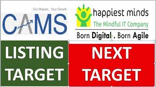 Happiest Minds Share - Next Target | CAMS IPO Review News Target