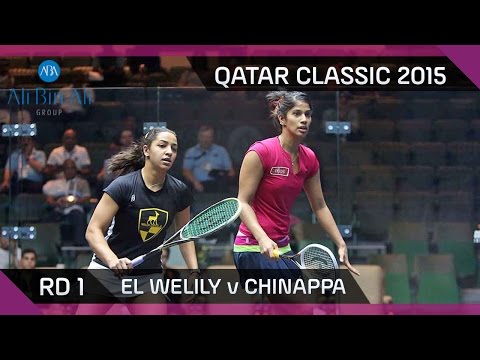 Squash: Qatar Classic 2015 - Rd 1 Highlights - El Welily v Chinappa