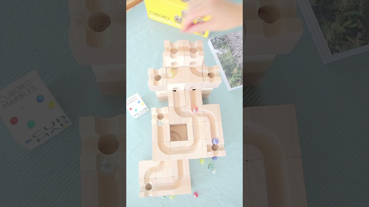 Cuboro Marble Run - Standard 50- Blue Otter Toys