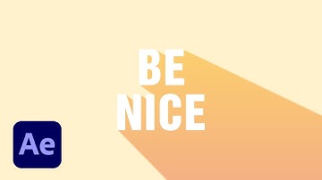 Gradient Long Shadow in After Effects | After Effects Tutorial