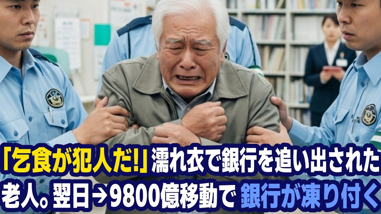 「乞食が犯人です！」濡れ衣で銀行を追い出された老人。翌日“9800億”を動かした結果…