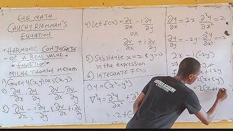 Harmonic Conjugate of a Complex Variable|| Milne Thomson Method part 1 ||Analytic Function
