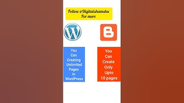 WordPress vs blogger #shorts