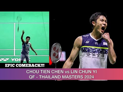 Chou Tien Chen 周天成 vs Lin Chun Yi 林俊易 | Badminton Thailand Masters 2024