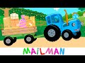 MailMan Song - Blue Tractor - Kids Songs &amp; Cartoons with Cars
