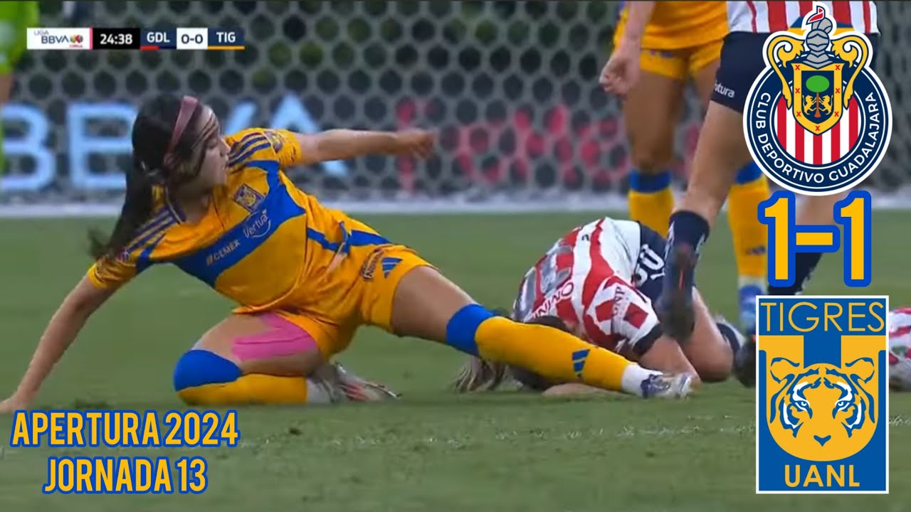 Chivas vs Tigres Femenil 1-1 RESUMEN COMPLETO | Liga Mx Femenil Jornada ...
