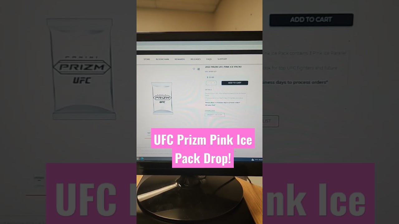 UFC PRIZM PINK ICE PACK DROP! panini america mystery packs unboxing Conor McGregor Paddy Pimblett