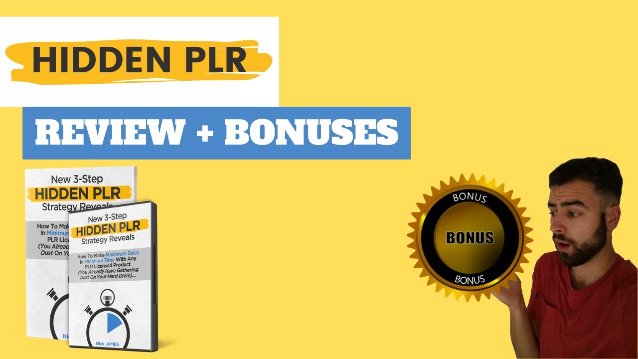 Hidden PLR Review 🔥Maximum Sales In Minimum Time With Any PLR Product +HIDDEN PLR BONUSES🔥