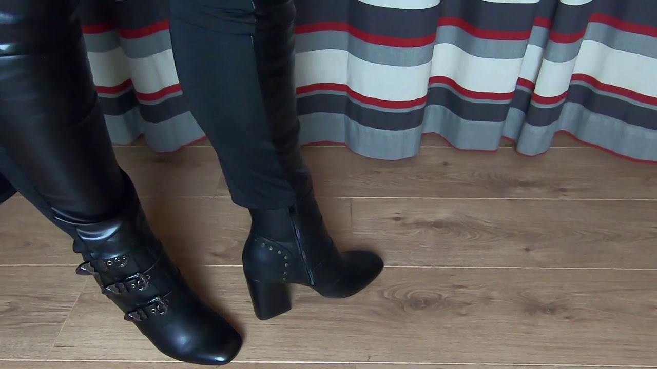 ASMR sounds of leather and boots clicking slow motion - YouTube