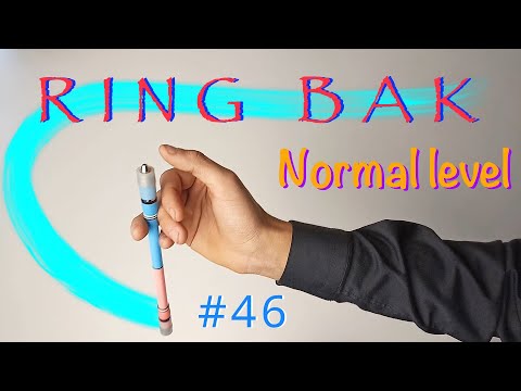 Ring Korean Back Around aka Ring Bak. Пенспиннинг обучение. Трюки с ручкой. Как крутить ручку.