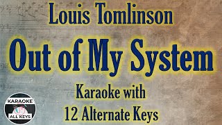 Out of My System Karaoke - Louis Tomlinson Instrumental Lower Higher Female Original Key