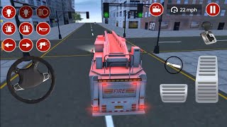How to DRIVE a FIRETRUCK LIKE A PRO in Emergency Firefighter Simulator #14 - Android Gameplay