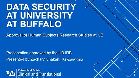 CTSI Watch and Learn: Data Security at UB — De-identified vs. Coded Data