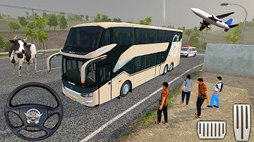 New Scania Double Decker Bus Driving Mod - Bus Simulator Indonesia Android