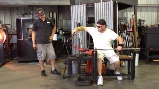 Glass blowing demonstration (part 2)