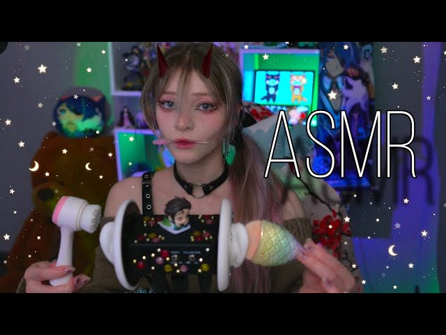 АСМР | Кисточки, Щетки и Прочие Триггеры  | ASMR Ear Brushing and Scratching 🍑