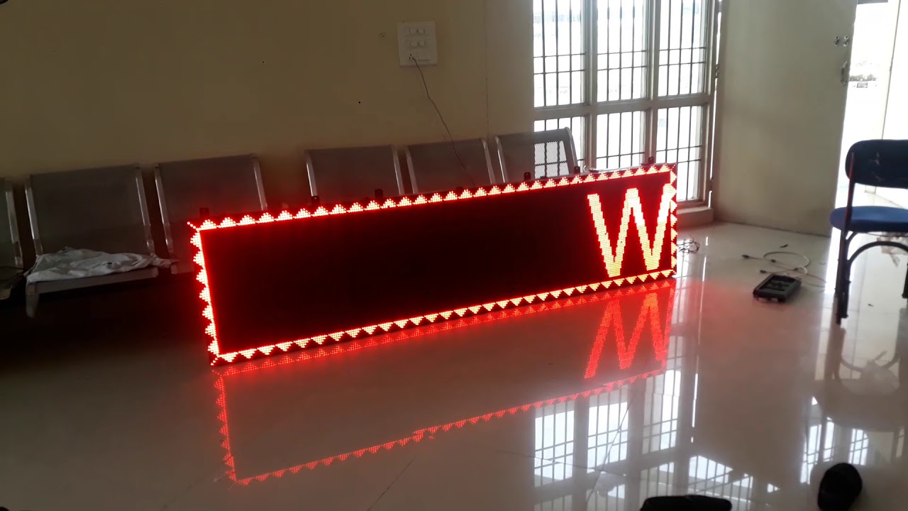 2 BY 8  RED COLOUR LED DISPLAY BOARD IN GOVERNMENT COLLEGE AMARGHAR BY K SHINE