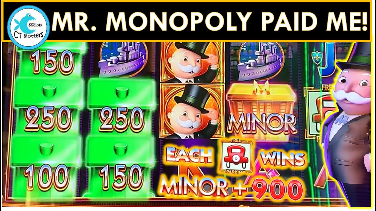 BIG WIN ON MONOPOLY SLOT MACHINE! MOHEGAN MONDAYS! JOE BLOW BONUS AND DYNAMITE CHASING!
