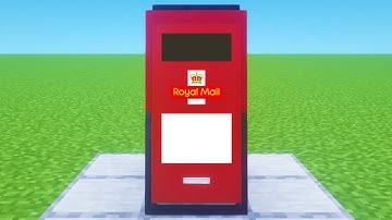 Minecraft Tutorial: How To Make A Post Box "Quick Builds"