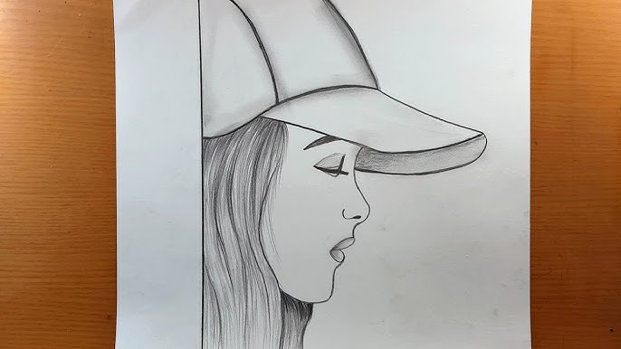 desenho fácil  como desenhar uma garota triste usando uma máscara