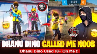 Dhanu Dino Call Me Noob Garena Freefire Telugu Telugu Gaming Ff