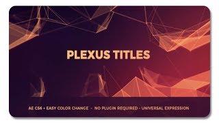 Plexus Titles 20234095 | After Effects Template