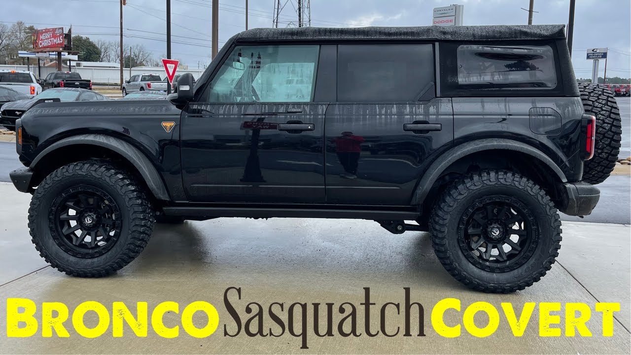 2021 Ford Bronco Badlands SASQUATCH Covert Edition Black on Black ...