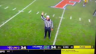 Hilarious Florida Penalty Throwing Shoe 20 Yards Down Field LSU Vs Florida 2020
