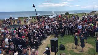 #Dday75 D Day Darlings sing to British Veterans at Arromanches Gold Beach