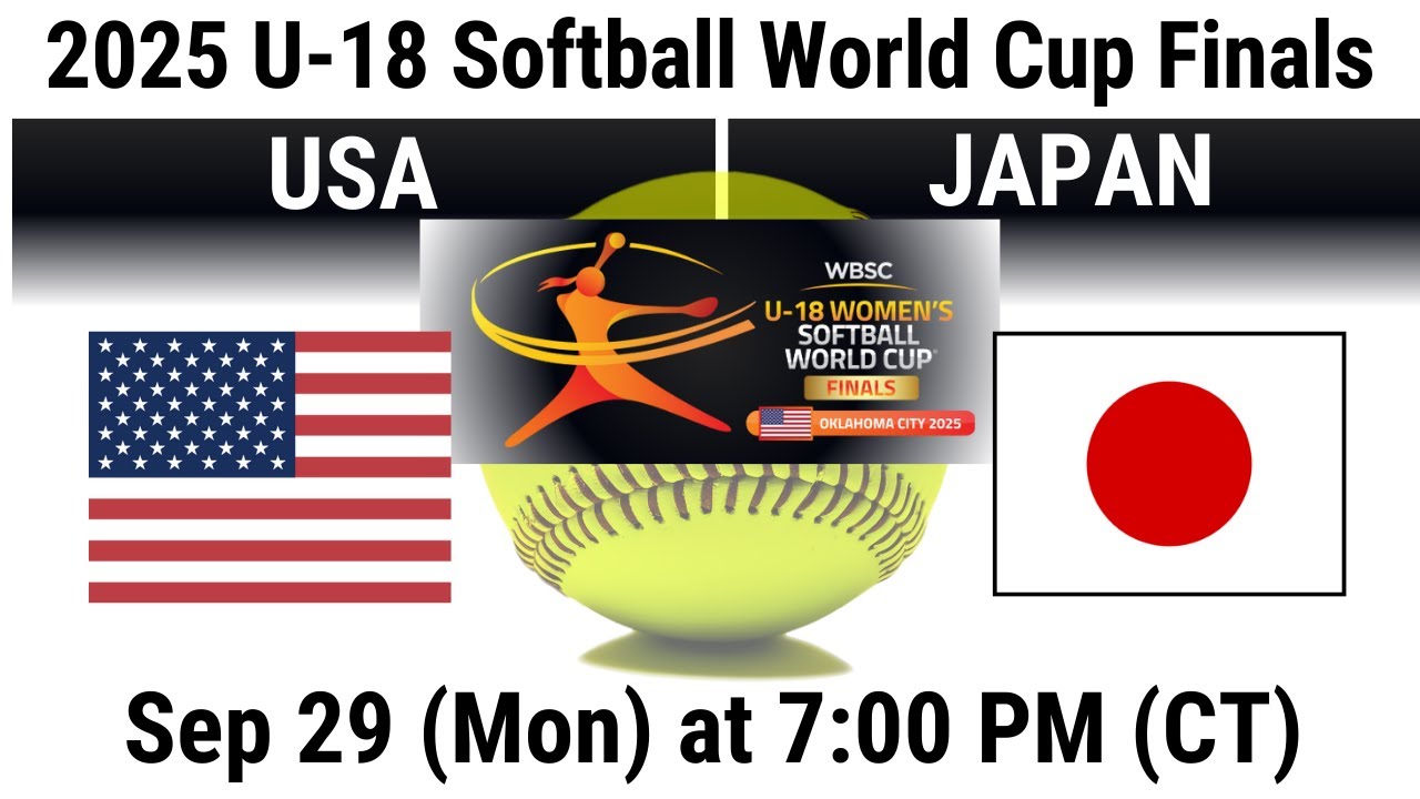 2025 Sep 29 Softball USA  vs Japan  U 18 Women's Softball World Cup Finals 20250929