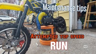 syx moto 50cc  Maintenance tips