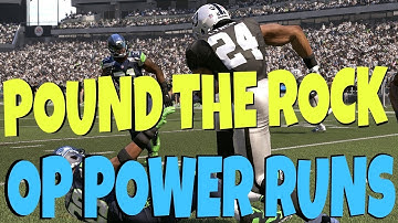 POUND THE ROCK! OVERPOWERED RUN FORMATION! RUN & PASS MONEY PLAY COMBO SCHEME MADDEN 18 RAIDERS TIPS