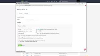Create an Actionset in Infusionsoft