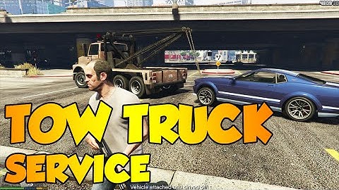 GTA V PC - TOW TRUCK SERVICE MOD