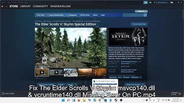 Fix The Elder Scrolls V: Skyrim msvcp140.dll & vcruntime140.dll Missing Error On PC