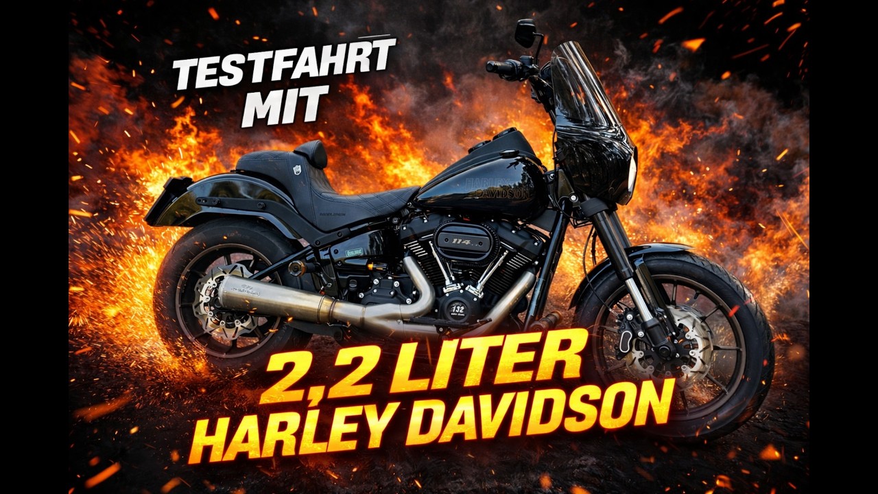 Testfahrt mit 2,2 Liter Harley Davidson