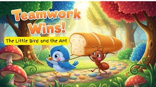 The Little Bird and the Ant: Teamwork Wins! 🐦🐜 | Moral Story for Kids | Little Star Storyz