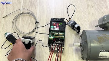 Điều khiển động cơ bằng biến tần và bộ điều khiển nhiệt độ (WJ200N-004SFC Hitachi và VX4-USNA-A1CT)