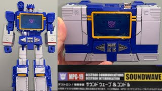 How to transform MPG 19 Soundwave. Transformers takara Gattai Masterpiece cartoon figure