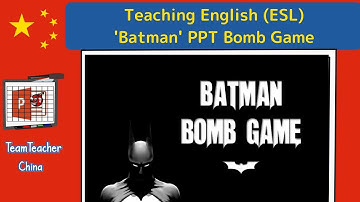 Batman PPT Game in IWB Class Lesson Plan | TEFL Classroom PPT Games