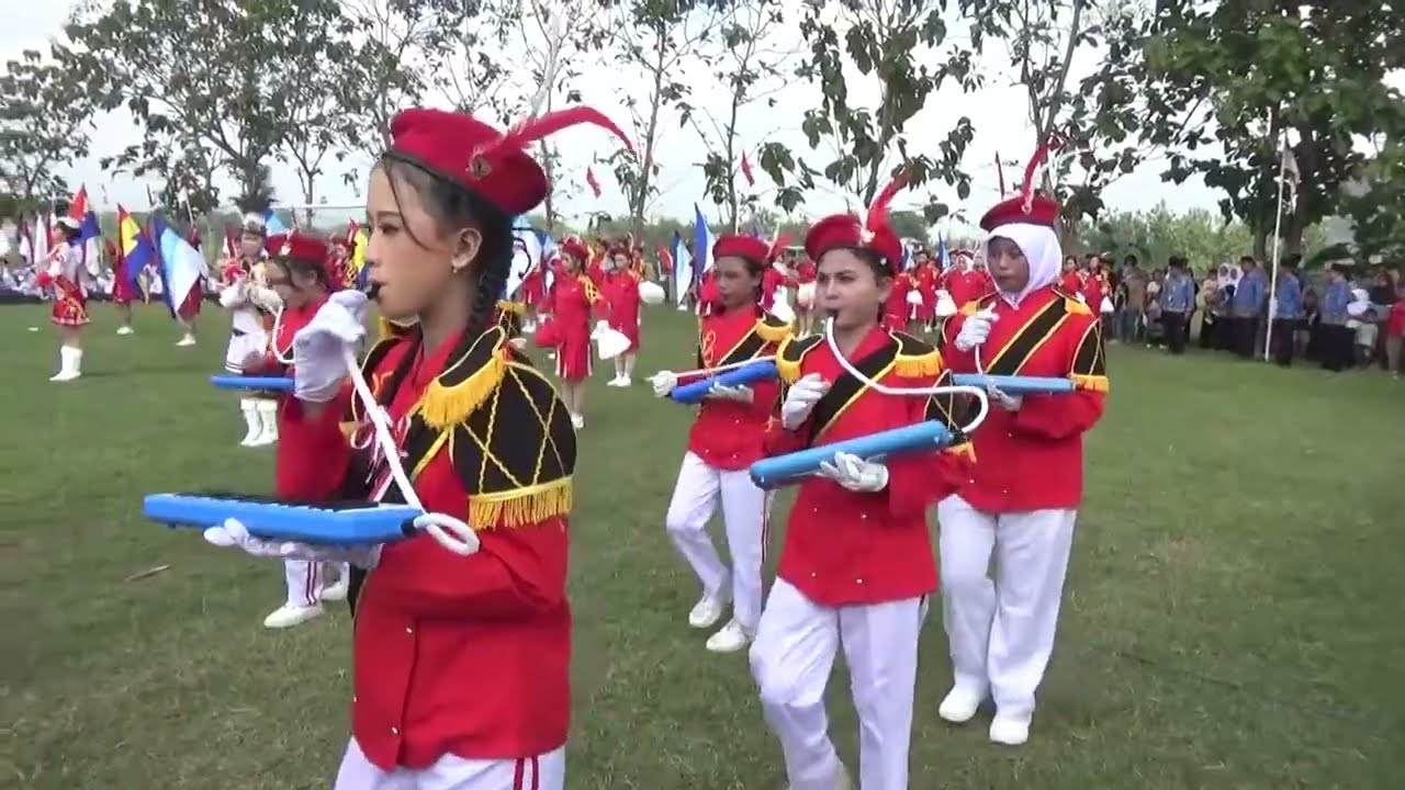 MARCHING BAND SMPN 1 SEMPOR#HUT RI ke 80