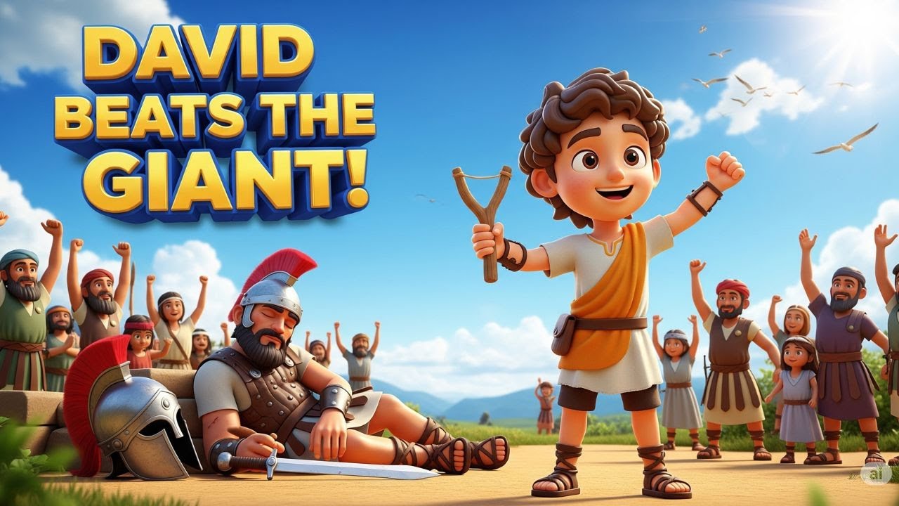 David Beats the Giant | Kids Bible Song | David and Goliath for Children David Beats the Giant | Kids Bible Song | David and Goliath for Children
