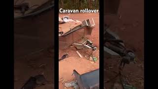 Caravan rollover on #pdr to #capeyork #caravan #crash Caravan rollover on #pdr to #capeyork #caravan #crash