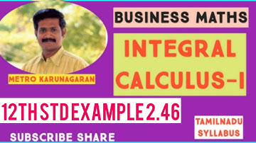 12th Std BM Ex.2.7 Example 2.46 integrate dx/√4x²-9