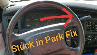 How to Fix Sticking Gear Selector Dodge Ram Durango Stuck in Park Can't Shift