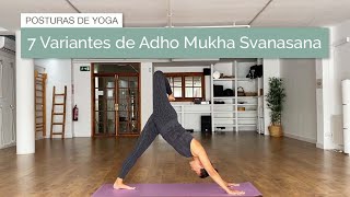 Siete variantes de Adho Mukha Svanasana