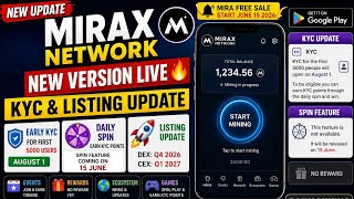 MIRAX Network New Version Live 🔥 Early KYC &amp; Listing Update